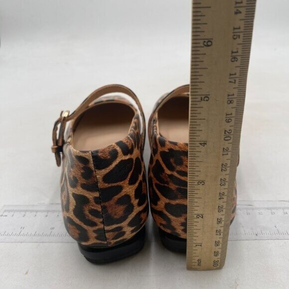 Leopard Print Mary Jane Flats - Picture 5 of 8
